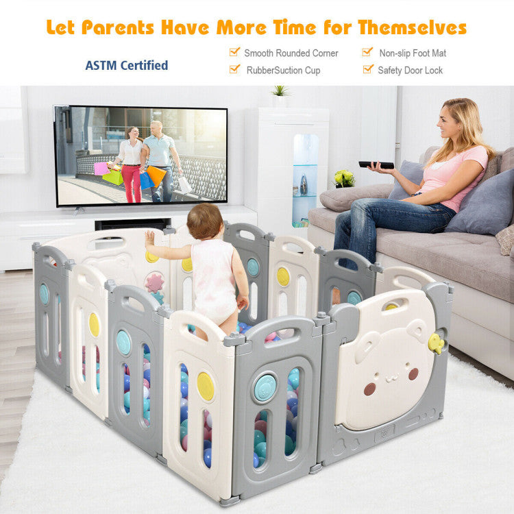 Foldable portable baby fences are more suitable for going out or traveling