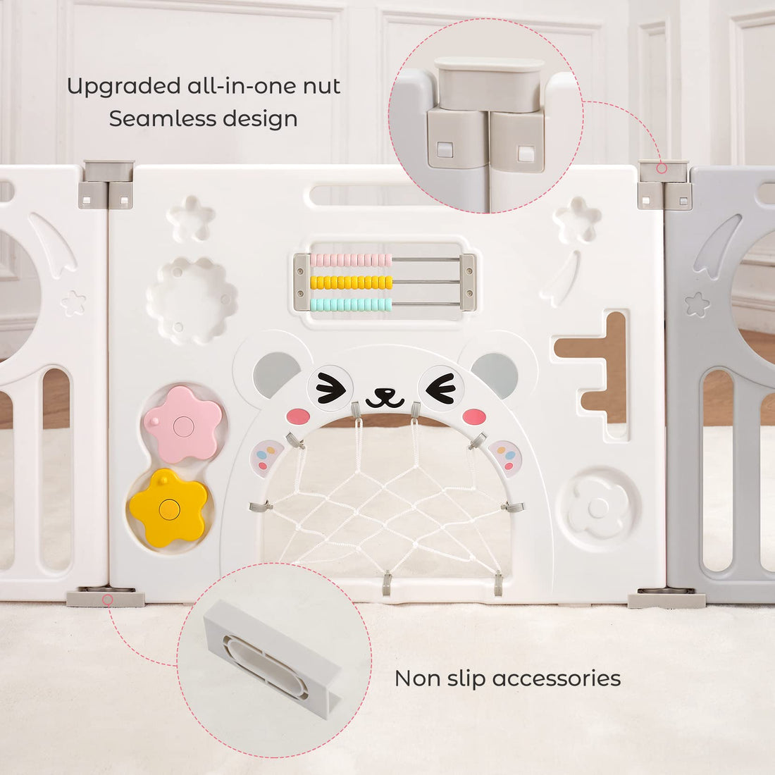 What materials are high-quality baby fences made of?