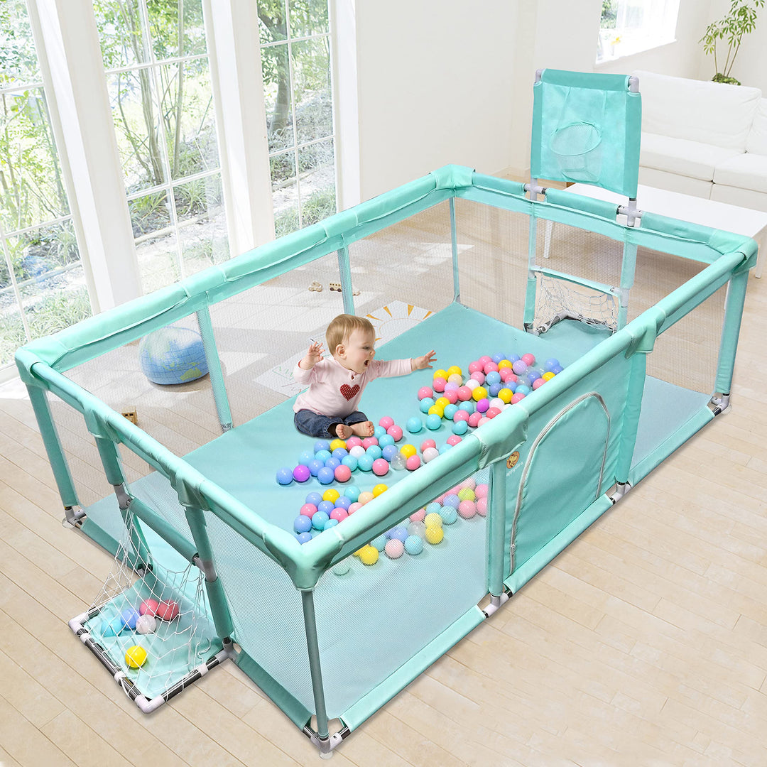 Portable foldable large baby playpen in unlimited sizes and colors