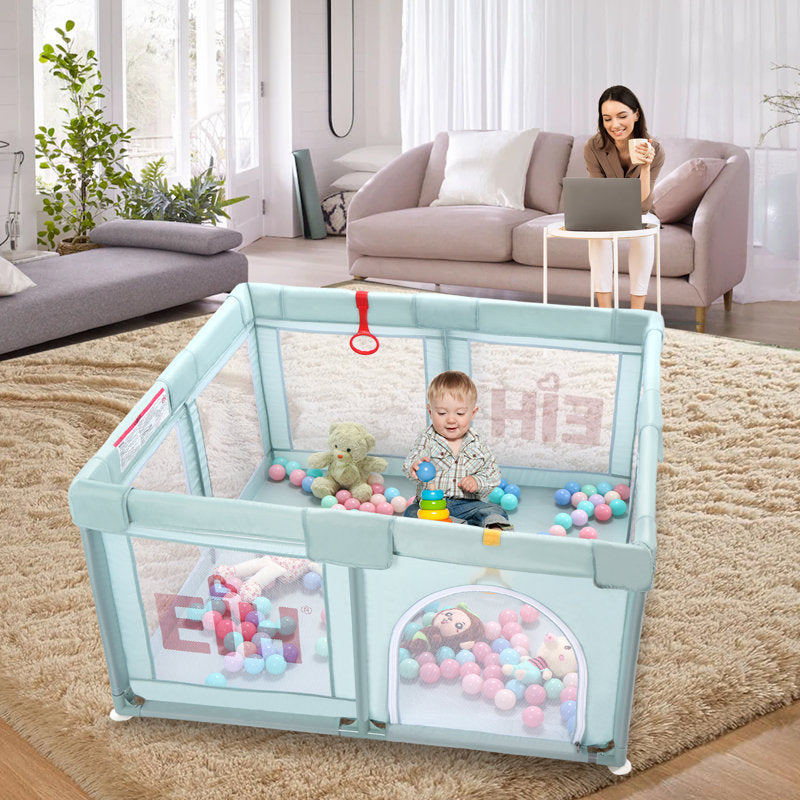 Baby playpen for toddlers with gate indoor and outdoor for children activity center