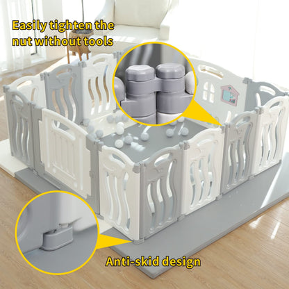 Foldable baby playpen baby folding play pen home indoor outdoor new fence