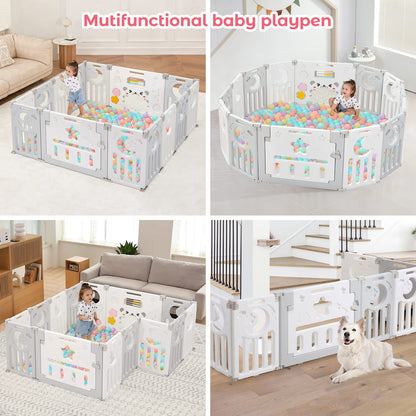 Foldable Playpen for Infants and Toddlers 25 Square Feet Playpen